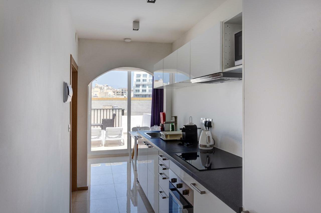 Apartamento Cosy 1Br Penthouse With Terrace, Great Location Gzira Exterior foto